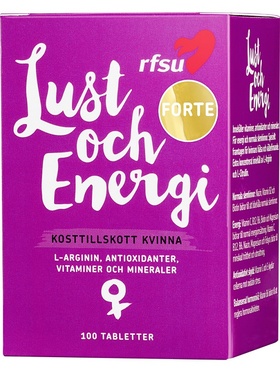 RFSU: Lust och Energi, Kvinna, 100 tabletter