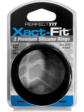 Perfect Fit: Xact-Fit, 3 Premium Silicone Rings, 20-21-22