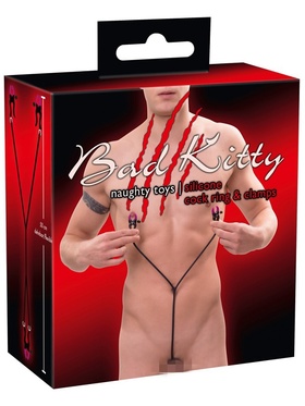 Bad Kitty: Silicone Cock Ring & Clamps