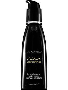 Wicked: Aqua Sensitive, Vattenbaserat Glidmedel, 120 ml