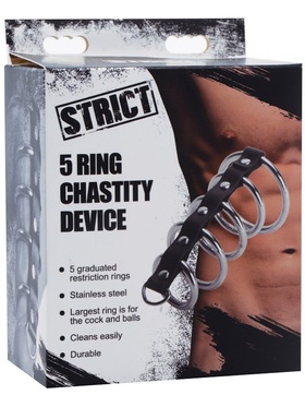 Strict: 5 Ring Chastity Device