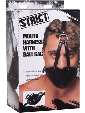 Strict: Mouth Harness With Ball Gag