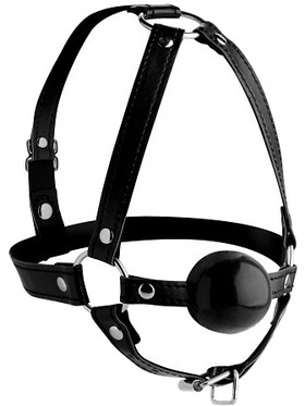 Strict: Head Harness + Ball Gag