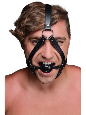 Strict: Head Harness + Ball Gag