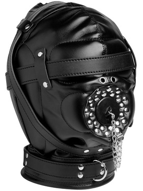 Strict: Sensory Deprivation Hood With Open Mouth Gag