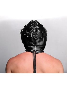 Strict: Sensory Deprivation Hood With Open Mouth Gag
