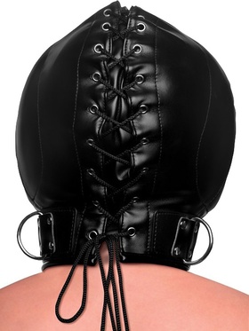 Strict: Bondage Hood With Posture Collar And Zippers