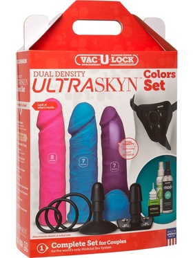 Doc Johnson: Dual Density, Ultraskyn Colors Set, Vac-U-Lock