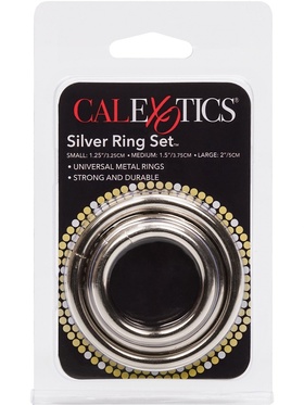 California Exotic: Silver Ring Set, 3-pack