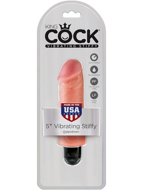 King Cock: Vibrating Stiffy, 17 cm, ljus