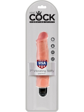 King Cock, Vibrating Stiffy, 22 cm, ljus
