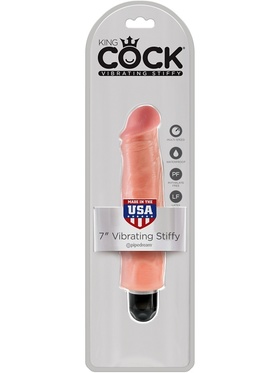 King Cock, Vibrating Stiffy, 22 cm, ljus