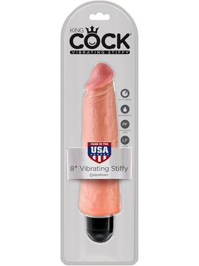 King Cock, Vibrating Stiffy, 24 cm, ljus