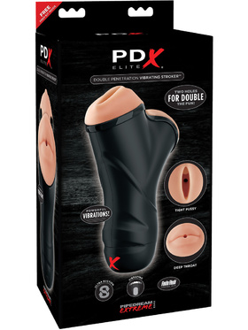 Pipedream PDX Elite: Double Penetration, Vibrating Stroker