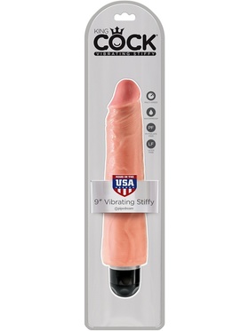 King Cock: Vibrating Stiffy, 29 cm, ljus