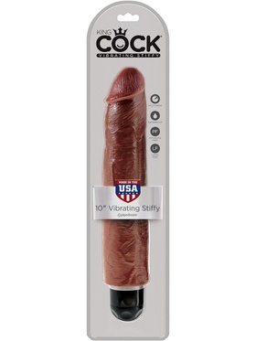 King Cock: Vibrating Stiffy, 30 cm, mörk