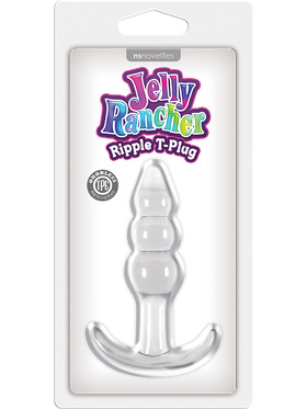 NSNovelties: Jelly Rancher, Ripple T-Plug, clear