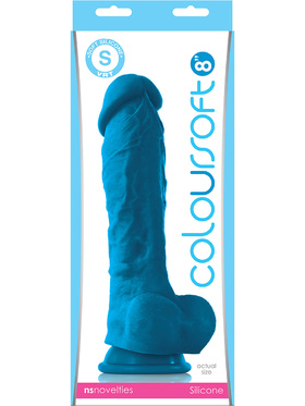 NSNovelties: Coloursoft Dildo, 24 cm, blå