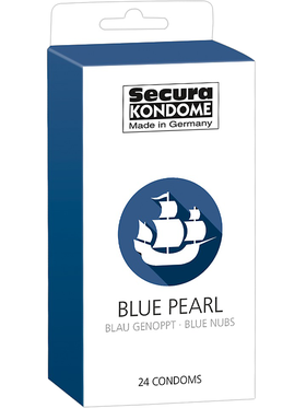 Secura: Blue Pearl, Kondomer, 24-pack