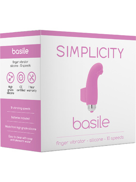 Simplicity: Basile, Finger Vibrator, rosa