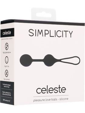 Simplicity: Celeste, Pleasure Love Balls , svart