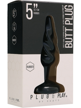 Plug & Play: Butt Plug, 12.7 cm, Rubber