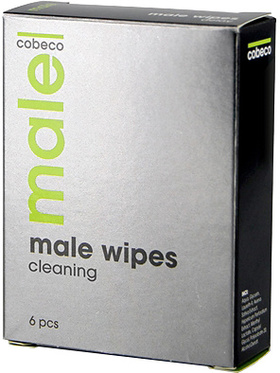 Cobeco: Male Wipes, Cleaning, 6-pack
