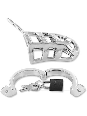 Triune: Brutal Chastity Cage, Stainless Steel, 45 mm