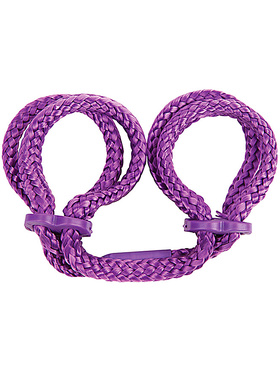 Topco: Japanese Silk Love Rope Wrist Cuffs, lila