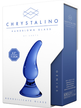 Chrystalino: Handblown Glass, Genius, blå