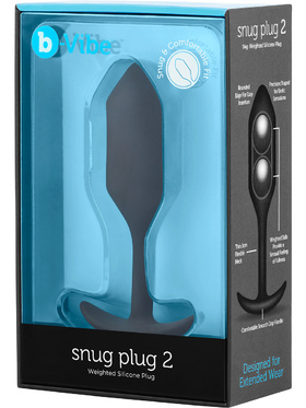 B-Vibe: Snug Plug 2, Weighted Silicone Plug, 114 gram