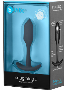 B-Vibe: Snug Plug 1, Weighted Silicone Plug, 55 gram