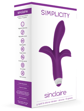 Simplicity: Sinclaire, G-Spot & Clitoral Vibrator, lila