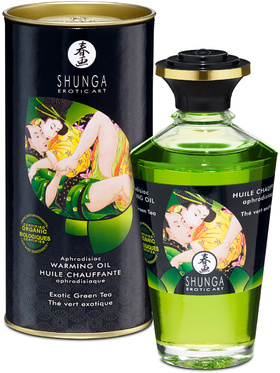 Shunga: Aphrodisiac Warming Oil, Exotic Green Tea, 100 ml