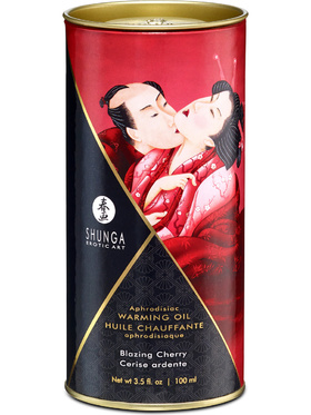 Shunga: Aphrodisiac Warming Oil, Blazing Cherry, 100 ml