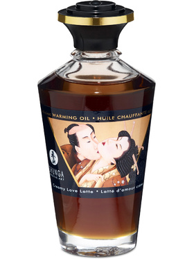 Shunga: Aphrodisiac Warming Oil, Creamy Love Latte, 100 ml