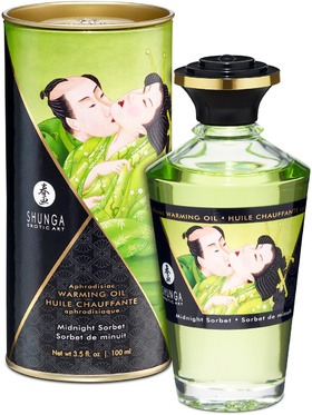 Shunga: Aphrodisiac Warming Oil, Midnight Sorbet, 100 ml