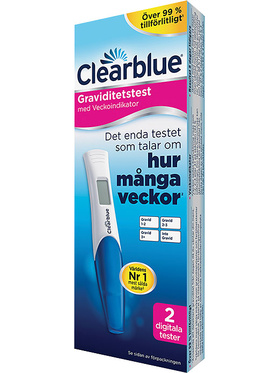 Clearblue: Graviditetstest, Veckoindikator, 2 Digitala Tester