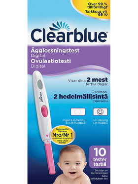 Clearblue: Ägglossningstest, Digital, 10 Tester