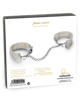 Bijoux Indiscrets: Plaisir Nacre, White Pearl Handcuffs