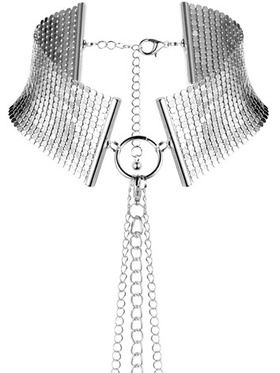 Bijoux Indiscrets: Desir Metallique, Metallic Mesh Collar, silver