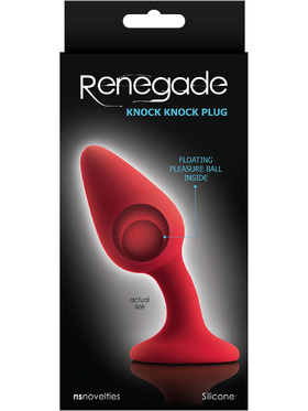 NSNovelties: Renegade, Knock Knock Plug, röd