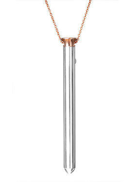 Crave: Vesper Vibrator Necklace, roséguld