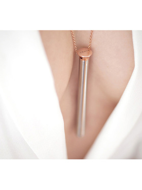 Crave: Vesper Vibrator Necklace, roséguld