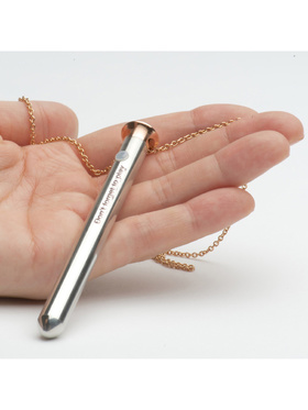 Crave: Vesper Vibrator Necklace, roséguld