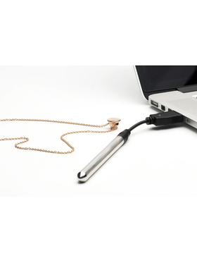 Crave: Vesper Vibrator Necklace, roséguld