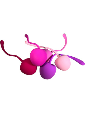 Shibari: Pleasure Cherry Kegel Balls, Multi-weighted, 5-pack