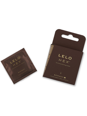 LELO: HEX Respect XL, Kondomer, 3-pack