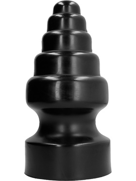 All Black: Extreme Ribbed Plug, 29 cm