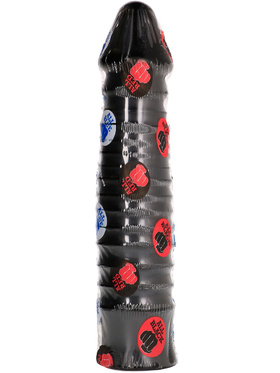 All Black: Ribbed Dildo, 26 cm